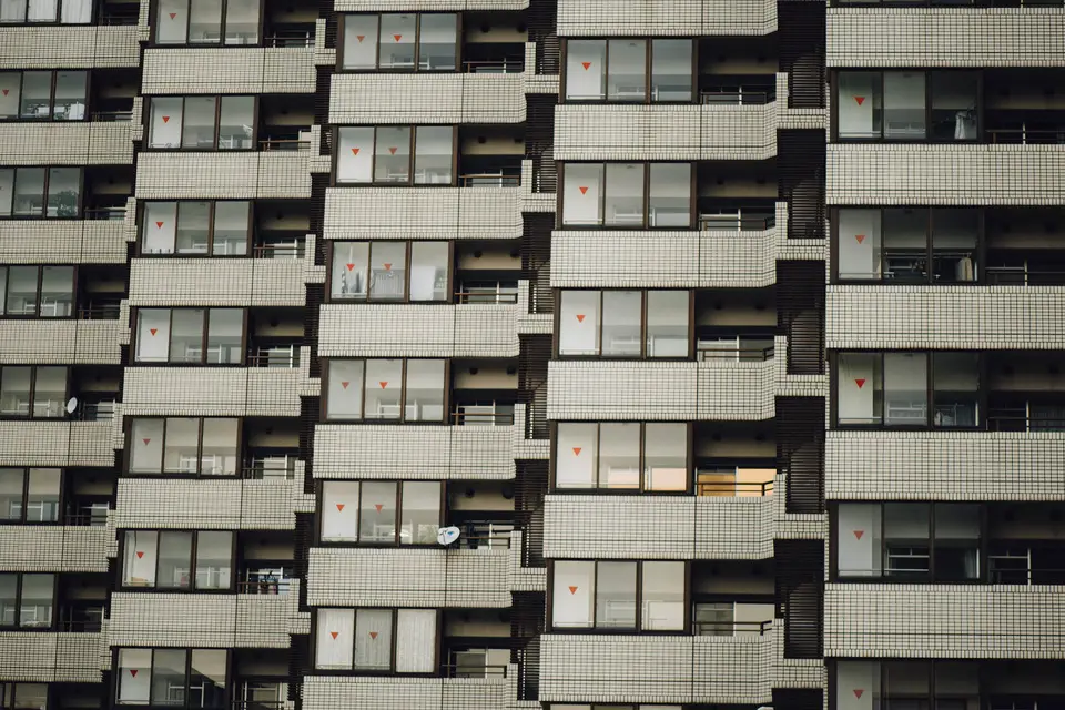Appartementencomplex met balkons